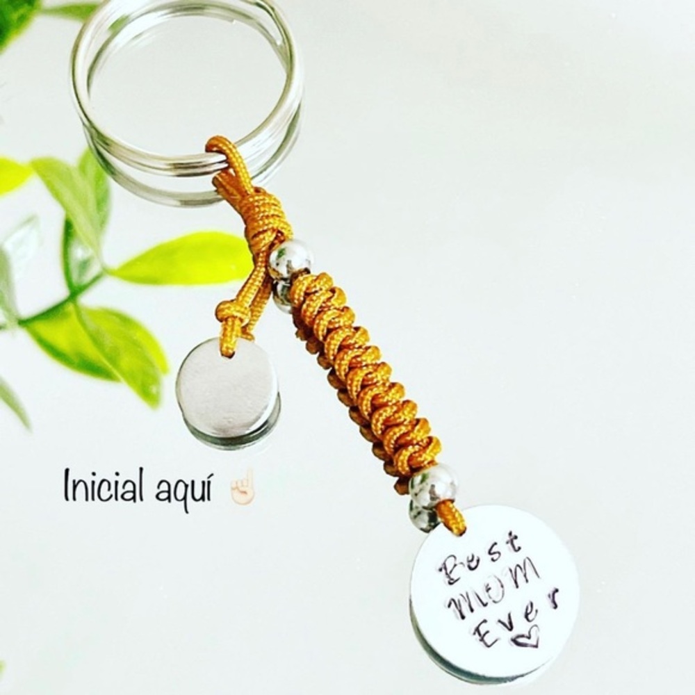 💖 BEST MOM EVER ✨KEYCHAIN WITH PERSONALIZED INITIAL